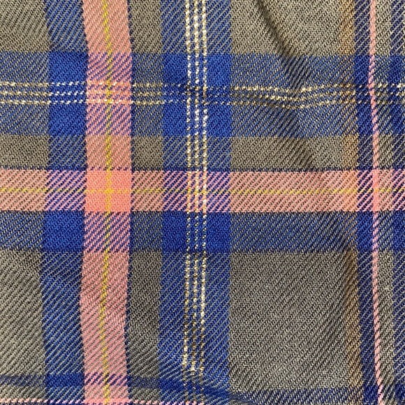 Express Olive, Navy, Blush and Gold Metallic Flannel - Picture 3 of 6